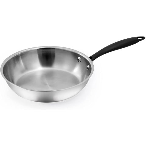 GrandTies 10 Inch Full-Clad Tri-Ply Stainless Steel Frying Pan